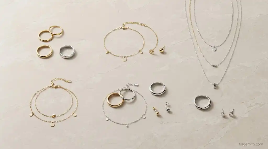 راهنمای شناخت جنس و آبکاری بدلیجات و بررسی انواع پوشش طلا، رودیوم و نقره در تیادمکو