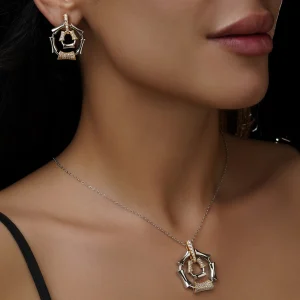 نیم‌ست زنانه طرح دایره بامبو