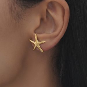 گوشواره میخی ستاره دریایی سایز ریز
